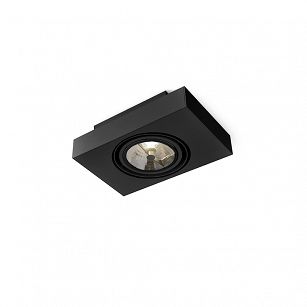 Spot SLEEK distance 111x1 Phase-Control surface mounted Black structure QS 46612-0000-T8-PH-12