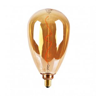 Decorative bulb DECOVINTAGE LED Filament S173 Amber 317803, 4W, 260lm, 1800K