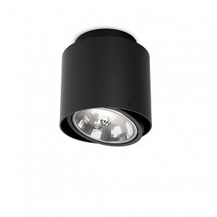 Spot TUBA distance 111x1 Phase-Control surface mounted Black structure 45603-0000-T8-PH-12