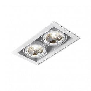 Spot SQUARES 111x2 Phase-Control recessed white structure QS 30612-0000-T8-PH-13