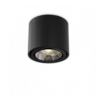 Spot TUBA 111 11 Phase-Control surface mounted Black structure QS 45611-0000-T8-PH-12