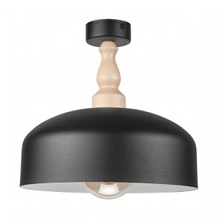 Ceiling light RINA LM-1.1.108 1-point black with lampshade 48291