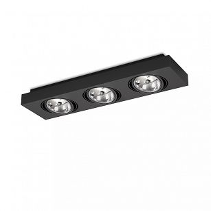Spot SLEEK distance 111x3 Phase-Control surface mounted black structure 46614-0000-T8-00-12