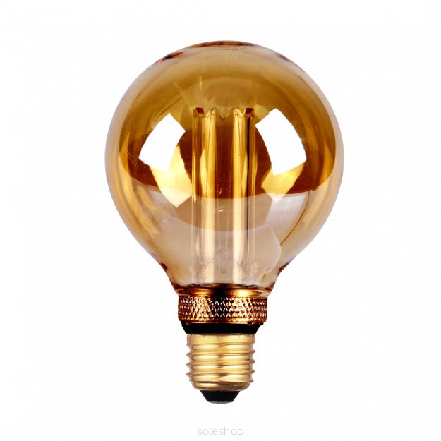 Decorative bulb DecoVintage Led G95 Amber Pillar E27 4W 200lm  1800K 317728