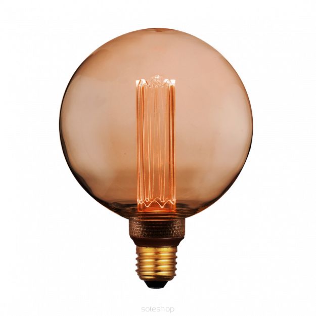 Decorative bulb DecoVintage Led G125 Amber Pillar E27 4W 200lm 1800K 317735