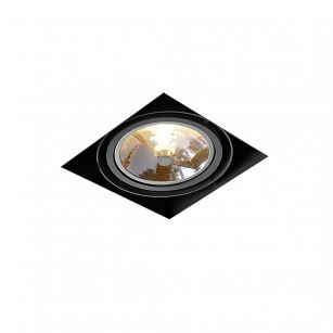 Spot SQUARES 111x1 trimless Phase-Control recessed Black structure 31811-0000-T8-PH-12