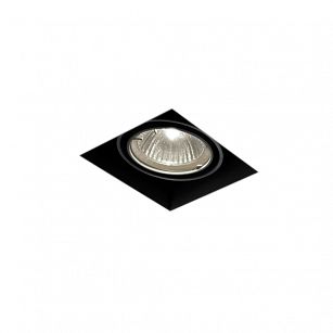 Spot SQUARES 50x1 trimless Phase-Control recessed Black structure 35511-0000-T8-PH-12